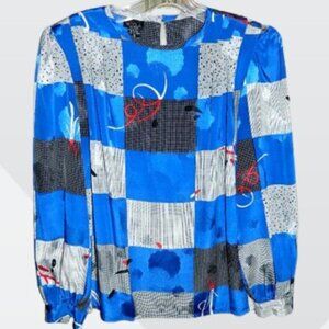 NICOLA Petites Women’s Blouse Vintage 1980s Nordstrom Size 8P